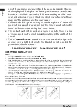 Предварительный просмотр 6 страницы ECG ED 8036 Instruction Manual