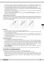 Предварительный просмотр 43 страницы ECG ED 8036 Instruction Manual