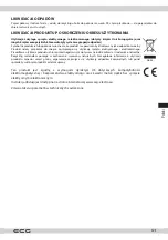 Предварительный просмотр 51 страницы ECG ED 8036 Instruction Manual