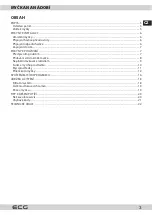 Preview for 3 page of ECG EDB 6007 QXA++ Instruction Manual