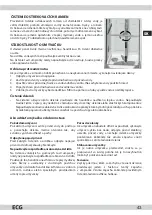 Предварительный просмотр 43 страницы ECG EDF 4516 QA+ Instruction Manual