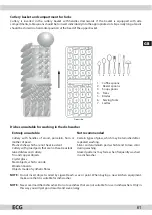 Предварительный просмотр 61 страницы ECG EDF 4516 QA+ Instruction Manual