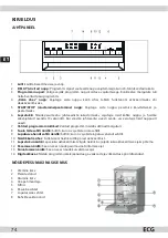 Предварительный просмотр 74 страницы ECG EDF 4516 QA+ Instruction Manual