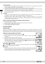 Предварительный просмотр 50 страницы ECG EDF 6023 WA Series Instruction Manual