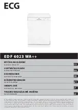 Preview for 1 page of ECG EDF 6023 WA++ Instruction Manual