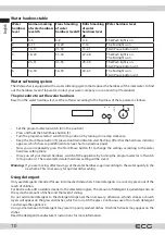 Preview for 10 page of ECG EDF 6023 WE Instruction Manual