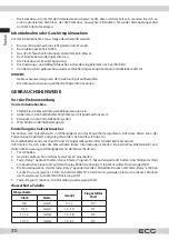 Preview for 30 page of ECG EDF 6066 QXD Instruction Manual