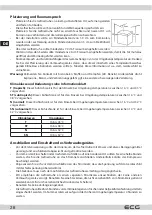 Предварительный просмотр 26 страницы ECG EFP 11420 WF Instruction Manual