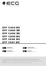 Preview for 1 page of ECG EFP 11990 WE Instruction Manual