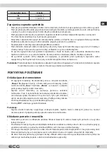 Предварительный просмотр 17 страницы ECG EFP 12000 WE Instruction Manual