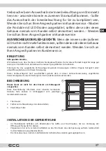 Preview for 27 page of ECG EFT 10854 WE Instruction Manual