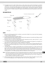 Предварительный просмотр 35 страницы ECG EG 130 Instruction Manual