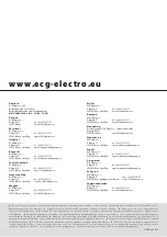 Предварительный просмотр 72 страницы ECG EG 2011 Dual XL Instruction Manual