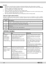 Preview for 10 page of ECG EHC 6006 Instruction Manual