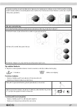 Предварительный просмотр 27 страницы ECG EHI 7125 Instruction Manual