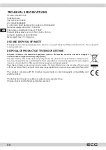 Предварительный просмотр 50 страницы ECG EHI 7125 Instruction Manual