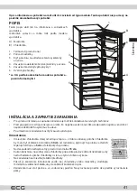 Предварительный просмотр 41 страницы ECG ERB 21420 WF Instruction Manual