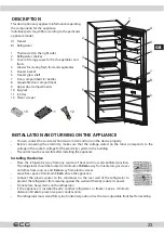 Предварительный просмотр 23 страницы ECG ERB 21700 WA+ Instruction Manual