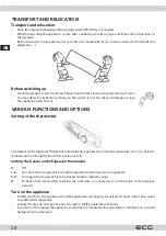 Предварительный просмотр 24 страницы ECG ERB 21700 WA+ Instruction Manual