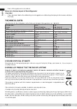 Preview for 12 page of ECG ERD 21430 W Instruction Manual