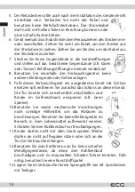 Preview for 14 page of ECG ERD 21430 W Instruction Manual