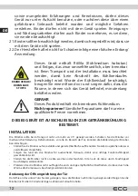 Предварительный просмотр 12 страницы ECG ERM 10510 BRM Instruction Manual