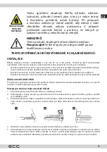 Preview for 5 page of ECG ERM 10510 EFR Instruction Manual