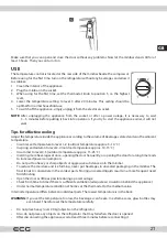 Preview for 21 page of ECG ERM 10510 S04 Instruction Manual