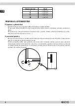 Preview for 8 page of ECG ERS 21780 NWA+ Instruction Manual