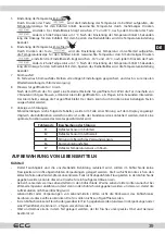 Preview for 39 page of ECG ERS 21780 NWA+ Instruction Manual