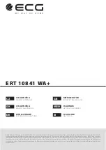 Preview for 1 page of ECG ERT 10841 WA+ Instruction Manual