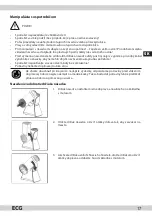 Предварительный просмотр 17 страницы ECG ES 150 Quick&Fresh Instruction Manual