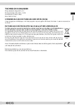 Предварительный просмотр 27 страницы ECG ESP 20101 Black Instruction Manual