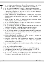 Preview for 8 page of ECG ESP 20501 Iron Instruction Manual