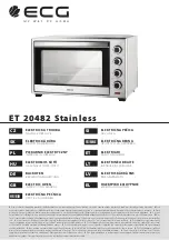 Preview for 1 page of ECG ET 20482 Stainless Instruction Manual