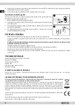 Preview for 8 page of ECG ET 20482 Stainless Instruction Manual