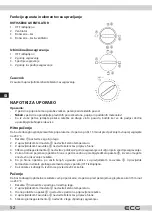 Предварительный просмотр 52 страницы ECG ET 20482 Stainless Instruction Manual