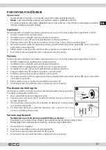 Preview for 11 page of ECG ET 3031 Instruction Manual