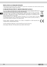 Предварительный просмотр 24 страницы ECG ET 32303 Instruction Manual