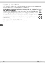 Предварительный просмотр 54 страницы ECG ET 32303 Instruction Manual