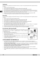 Предварительный просмотр 14 страницы ECG ET 4520 Instruction Manual