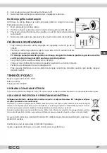 Предварительный просмотр 27 страницы ECG ET 4520 Instruction Manual