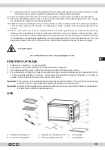 Предварительный просмотр 29 страницы ECG ET 4520 Instruction Manual