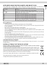 Preview for 23 page of ECG ETF 90 Heat BlackLine Instruction Manual