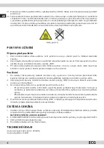 Preview for 4 page of ECG EV 1501 Instruction Manual