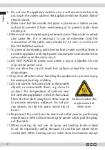 Preview for 4 page of ECG EV 1512 Instruction Manual