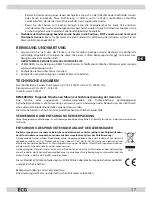 Предварительный просмотр 17 страницы ECG ev 2510 Instruction Manual