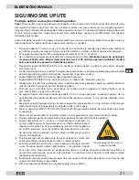 Предварительный просмотр 21 страницы ECG ev 2510 Instruction Manual