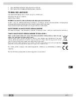 Предварительный просмотр 41 страницы ECG ev 2510 Instruction Manual