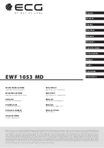 ECG EWF 1053 MD Instruction Manual preview